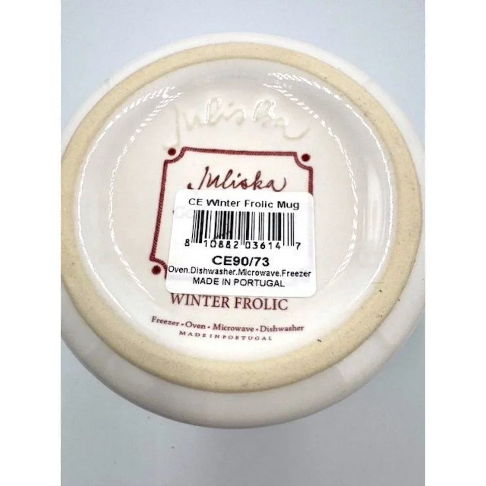 NWT Juliska Winter Frolic Dinnerware Set - Mug, Bowl, 2 Plates - Picture 6 of 15